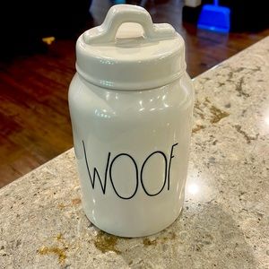 Rae Dunn dog food /treat jar